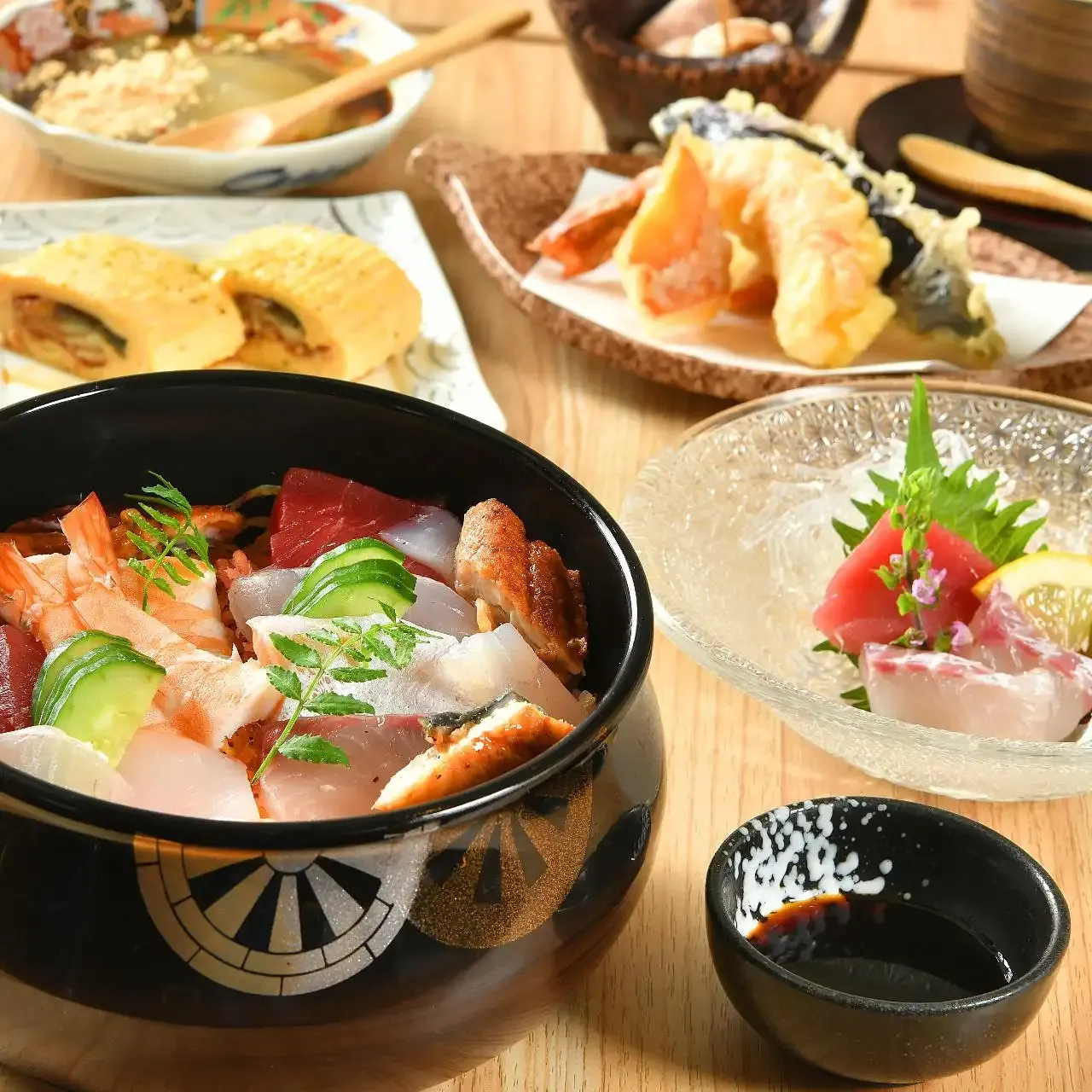 【ランチ限定｜のの御膳】 特選ちらし鮨や天ぷら、う巻きなど 全8品＜接待/会食/記念日＞ 
